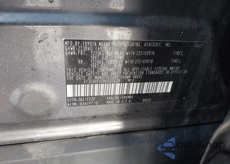 2021 Toyota Rav4 Hybrid Xse z USA, uszkodzony, nr VIN 4T3E6RFV2MU036639